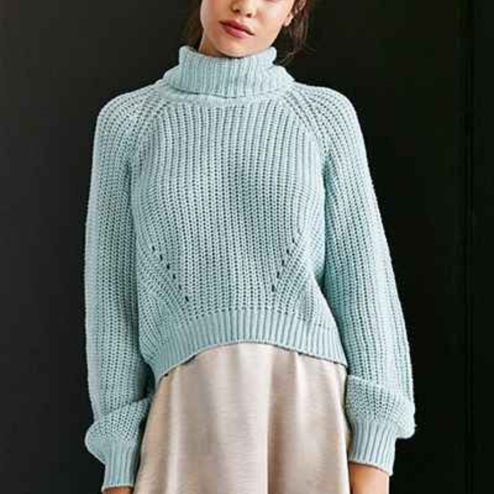 Kimchi Blue Noah Balloon Sleeve Turtleneck Sweater